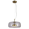 PENDENTE TEMPO DOURADO E TRANSPARENTE (D)33CM (A)15CM 1X1W 3000K 300LM LED - 2