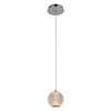PENDENTE LUCE CROMADO E TRANSPARENTE (D)12CM 1X4,2W 3000K 252LM LED - 2
