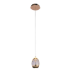 PENDENTE GUTE DOURADO E TRANSPARENTE (D)9CM (A)14CM 1X4,8W 3000K 288LM LED - 2