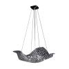 PENDENTE ARRAIA 56CM X 56CM 8XG9 127V / 220V CROMADO E TRANSP - HO1338P - 1