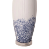BASE PARA ABAJUR ARTISANO CROMADO E AZUL (D)24CM (A)44CM  1XE27 40W - 3