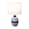 Base Para Abajur Artisano Cromado E Azul (D)20Cm (A)70Cm 1Xe27 40W - HR002 - 3