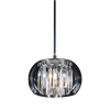 PENDENTE SOHO CROMADO E TRANSPARENTE (D)22CM (A)12CM 1XG9 25W - HU6422P - 1