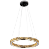 PENDENTE AURA PICCOLA CROMADO E TRANSPARENTE (D)60CM (A)5.5CM 1X24W 3000K 1320LM - ID010C - 5