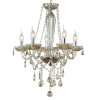 Lustre Anjou Cromado e Champagne (d)58cm (a)63cm 5xe14 200w - JF015A - 1