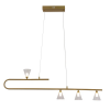 PENDENTE CALIX DOURADO (C)110CM (L)9CM (A)34CM 4X3W 2700K 900LM - OC019 - 1
