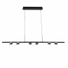 PENDENTE OTO PRETO E ROSE GOLD (C)140CM (L)10CM (A)6CM  6X5W 3000K 3100LM LED - 1