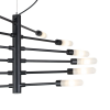 PENDENTE NEO PRETO E BRANCO (C)86CM (L)60CM (A)32CM 12XG9 300W - RE017S - 5