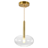 PENDENTE FILO BRONZE E TRANSPARENTE (D)20CM (A)28CM 1XG9 5W - RZ005 - 1