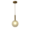 Pendente Filó Bronze e Branco (d)18cm (a)33.5cm 1xg9 5w - RZ006W  - 1