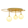 PLAFON DE SOBREPOR LINDO DOURADO E BRANCO (D)60CM (A)32CM 3XG9 75W - TR006 - 3
