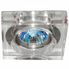 SPOT DE EMBUTIR SHINE CROMADO E TRANSP (C)7CM (L)7CM (A)1.5CM  1XGU5,3 50W - 1